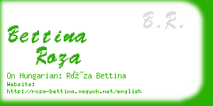 bettina roza business card